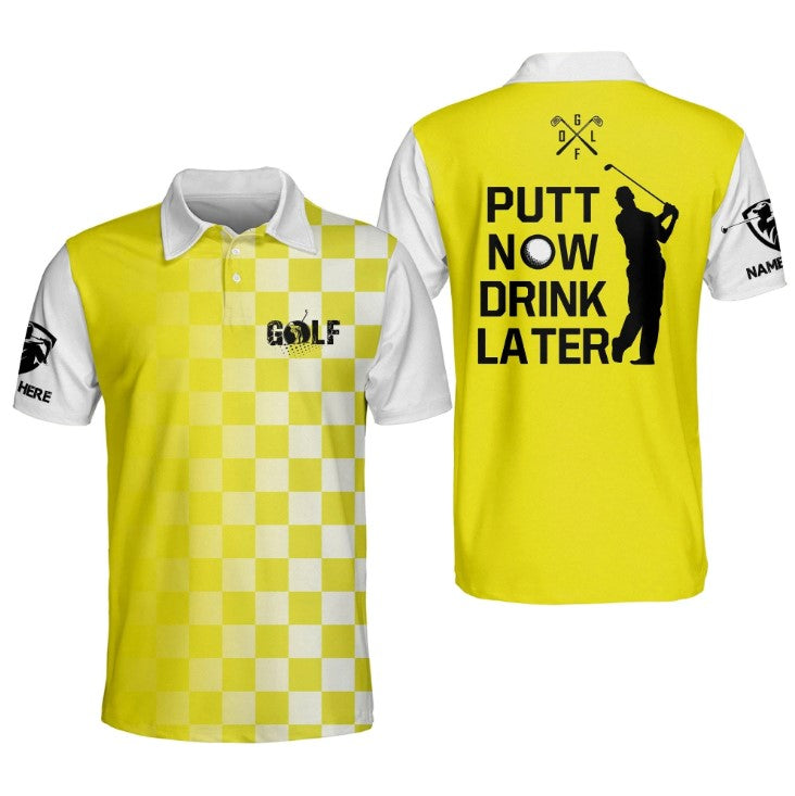 The Golf Course Is Calling And I Must Go Golf Polo Shirt, Men's Golf Gift, Dad T-Shirts Gifts, Golf Ball Tees