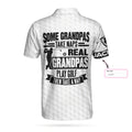 Real Grandpas Play Golf Custom Polo Shirt Personalized Golf Shirt For Men Funny Skull Golf Polo Shirt - 2