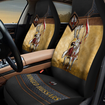 Premium Hussars Car Seat Covers, Winged Hassars Front Carseat Covers