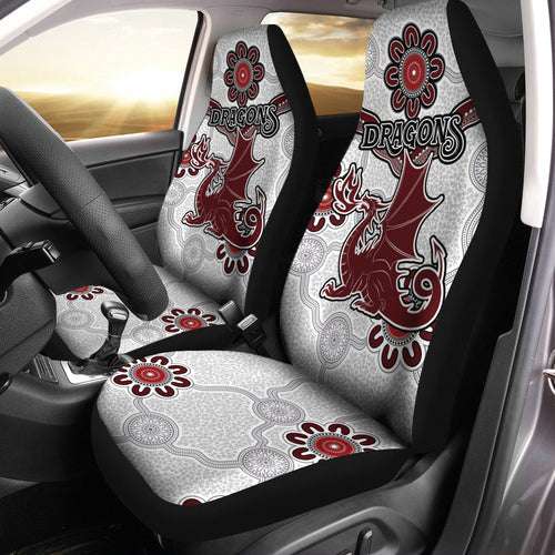 Dragon Car Seat Cover, St. George Australia Aboriginal Car Seat Covers