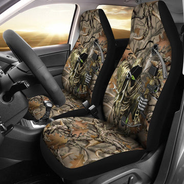 Bow Hunting Car Seat Covers, Front Car Seat Cover Gift For Hunter, Deer Hunting Carseat Protectors