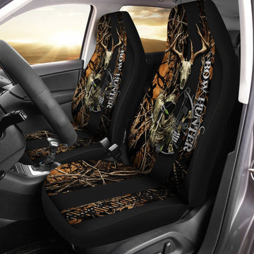 Bow Hunter Car Seat Covers, Hunting Front Carseat Cover, Seat Covers For Auto