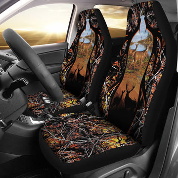 Deer Hunting Camo Car Seat Covers, Deer Hunter Seat Cover For A Car