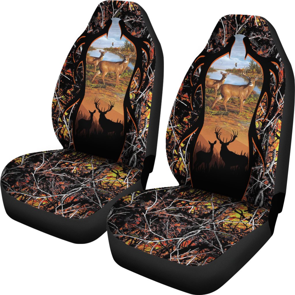 Deer Hunting Camo Car Seat Covers, Deer Hunter Seat Cover For A Car