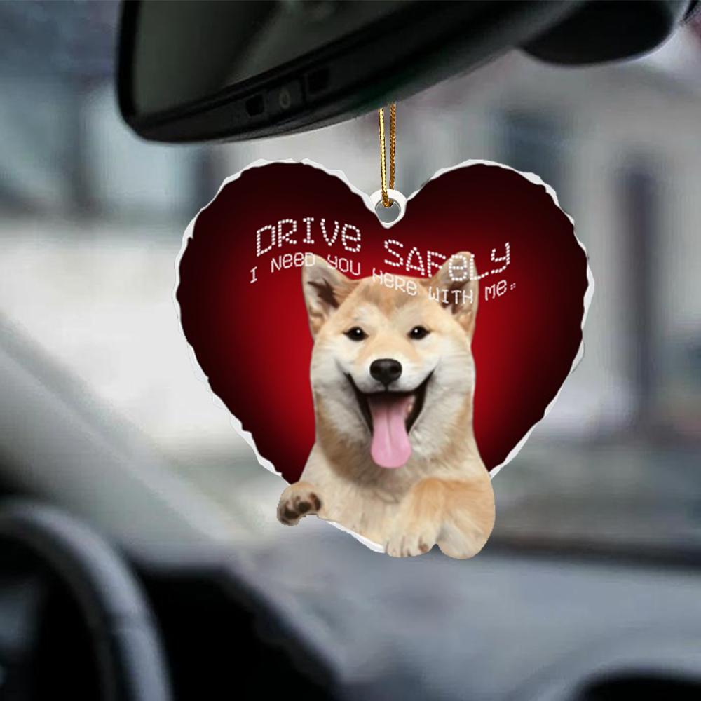 Shiba Inu Drive Safely Car Hanging Ornament, Gift For Dog Lover