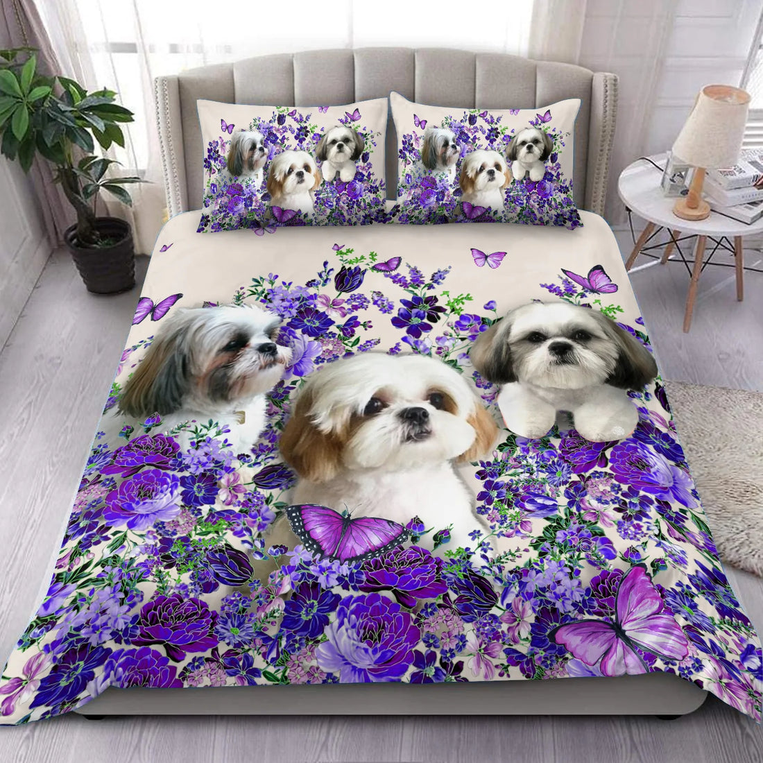 Shih Tzu Bedding Set, Gift for Shihtzu Lovers