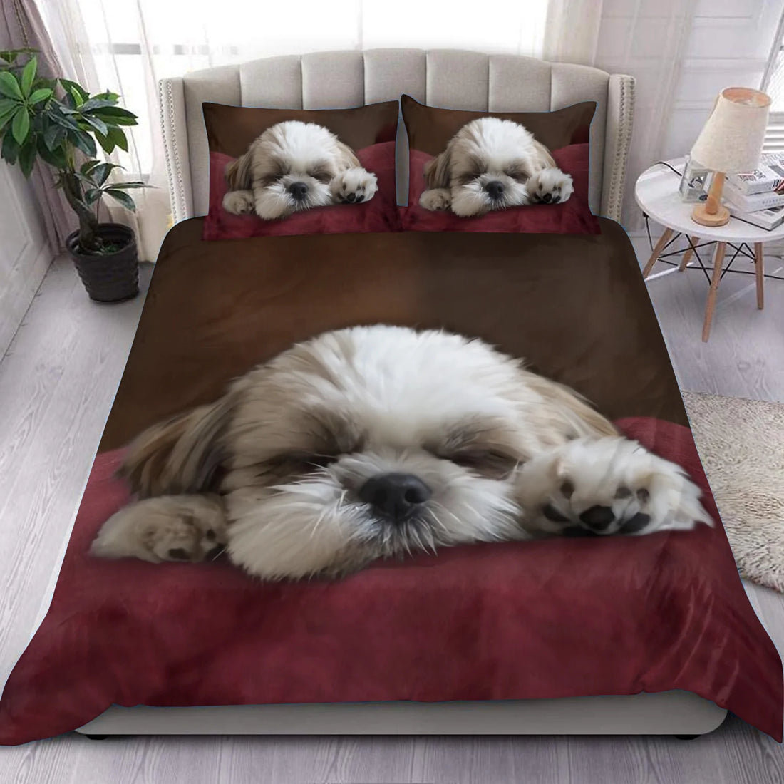 Shih Tzu Bedding Set, Gift for Shihtzu Lovers