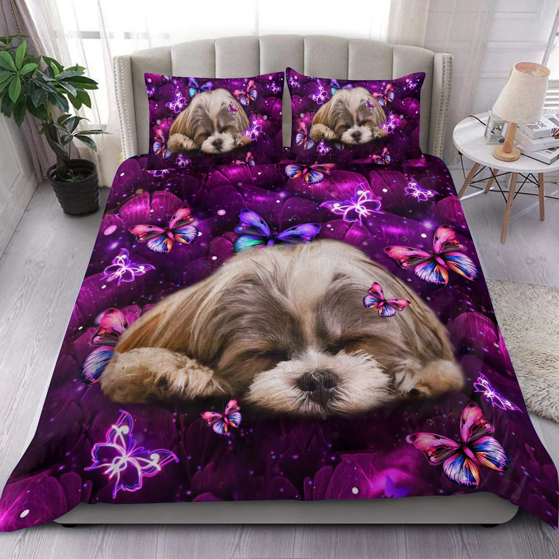 Shih Tzu Bedding Set, Gift for Shihtzu Lovers