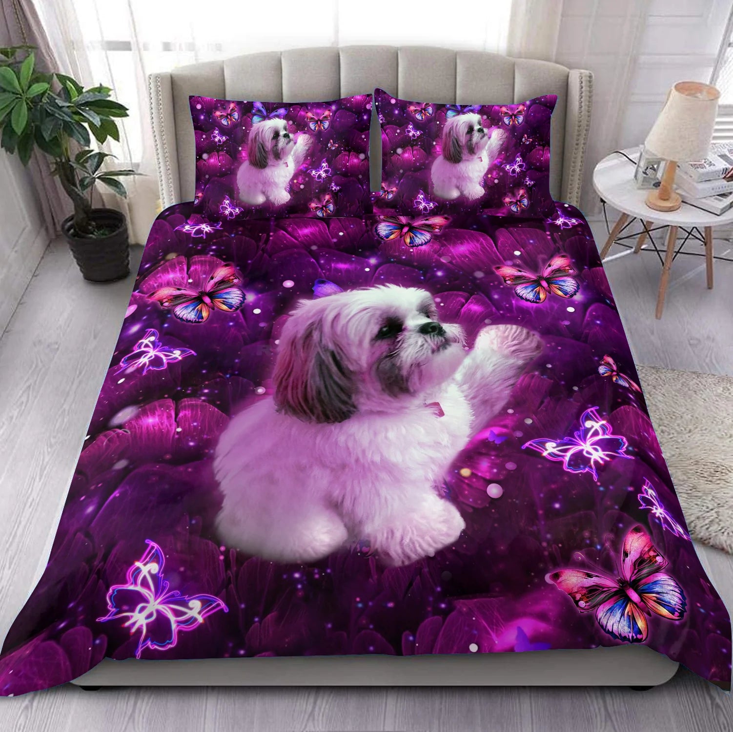 Shih Tzu Bedding Set, Gift for Shihtzu Lovers