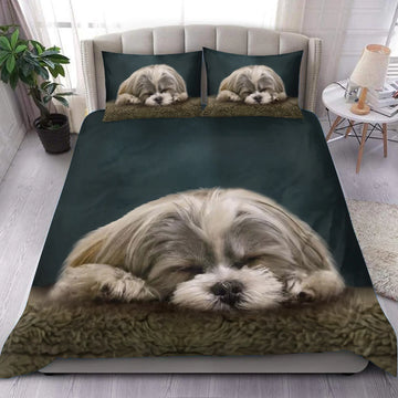 Shih Tzu Bedding Set, Gift for Shihtzu Lovers