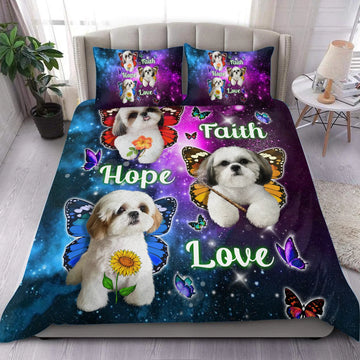 Shih Tzu Bedding Set, Gift for Shihtzu Lovers - PF10156