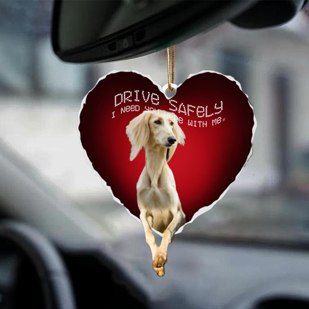 Sighthound Drive Safely Car Hanging Ornament, Gift For Dog Lover