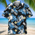 Skiing Lover Tropical Print Hawaiian Shirt