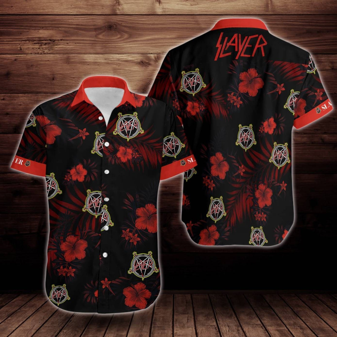 Slayer Rock Music Flower Hawaiian Shirt