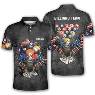 The Angle Of The Dangle Custom Billiard Shirts for Men, Custom Billiard ball for Team, Men's Billiard Polo Shirts