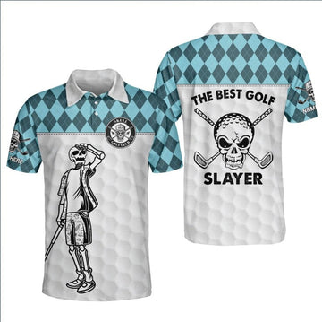 The Best Golf Slayer Golf Polo Shirt, Golf club Shirt, Gifts For Golfers