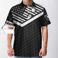 Weapons Of Grass Destruction Custom Polo Shirt Personalized Black American Flag Tennis Shirt For Men - 2
