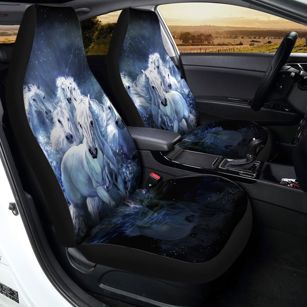 White Horse Car Seat Covers - Gearcarcover - 1