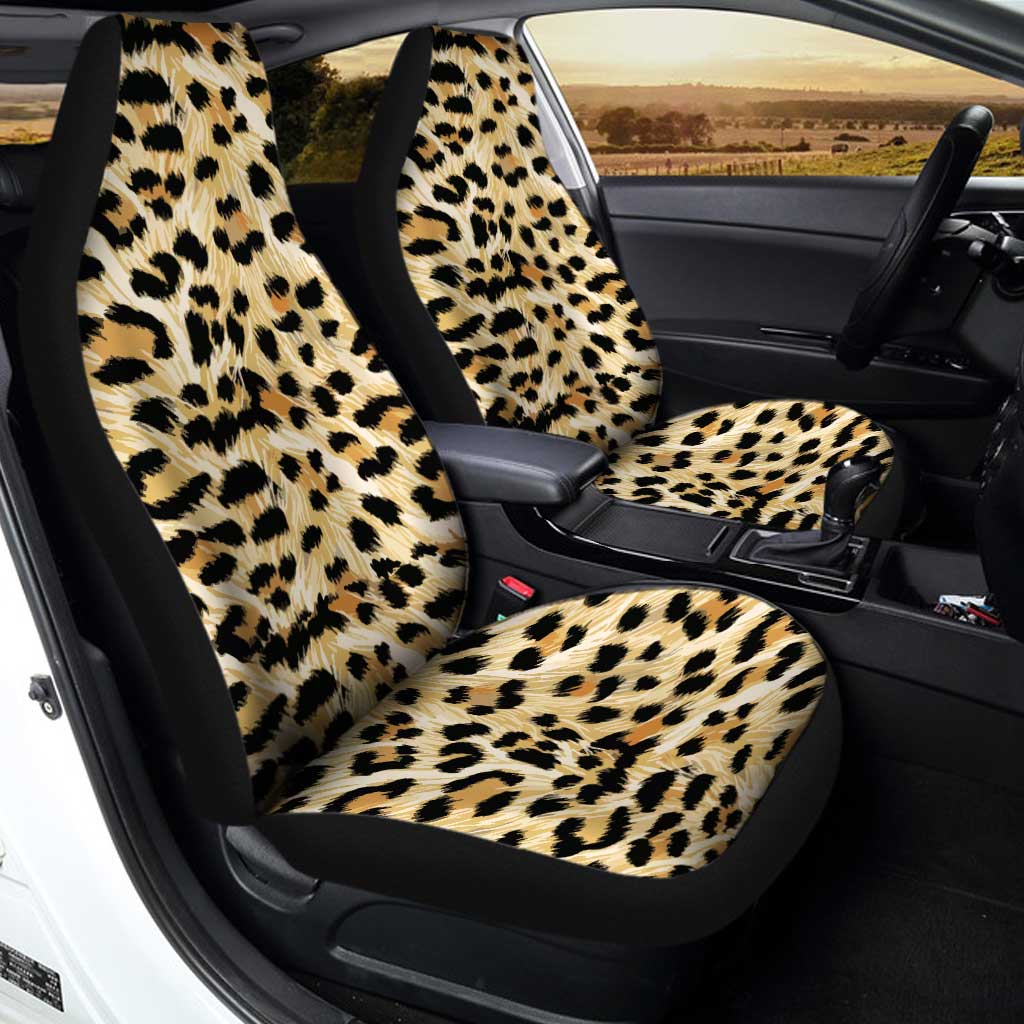 Wild Cheetah Print Car Seat Covers Custom Animal Skin Pattern Car Accessories - Gearcarcover - 1