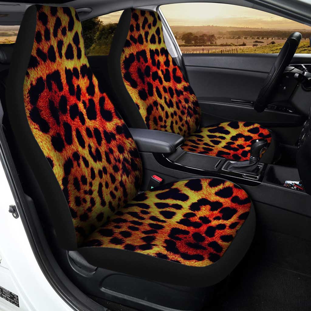 Wild Cheetah Print Car Seat Covers Custom Animal Skin Pattern Car Accessories - Gearcarcover - 1