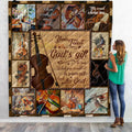 Your Talent Is Gods Gift  Violin LHA443 3D Quilt Blanket - 3