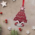 Alabama Crimson Tide 2 Layered Piece Wooden Ornament Custom Names And Choose Number Of Names, Sport Team And Christmas Tree Ornament ETRG-52210