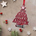 Alabama Crimson Tide 3 Layered Piece Wooden Ornament Custom Names And Choose Number Of Names, Sport Team And Christmas Tree Ornament, Sport Gifts ETRG-51938