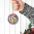 Alabama Crimson Tide Grinch Circle Aluminium Ornament 2 Side Trending New Arrivals H52900 ETUG311023