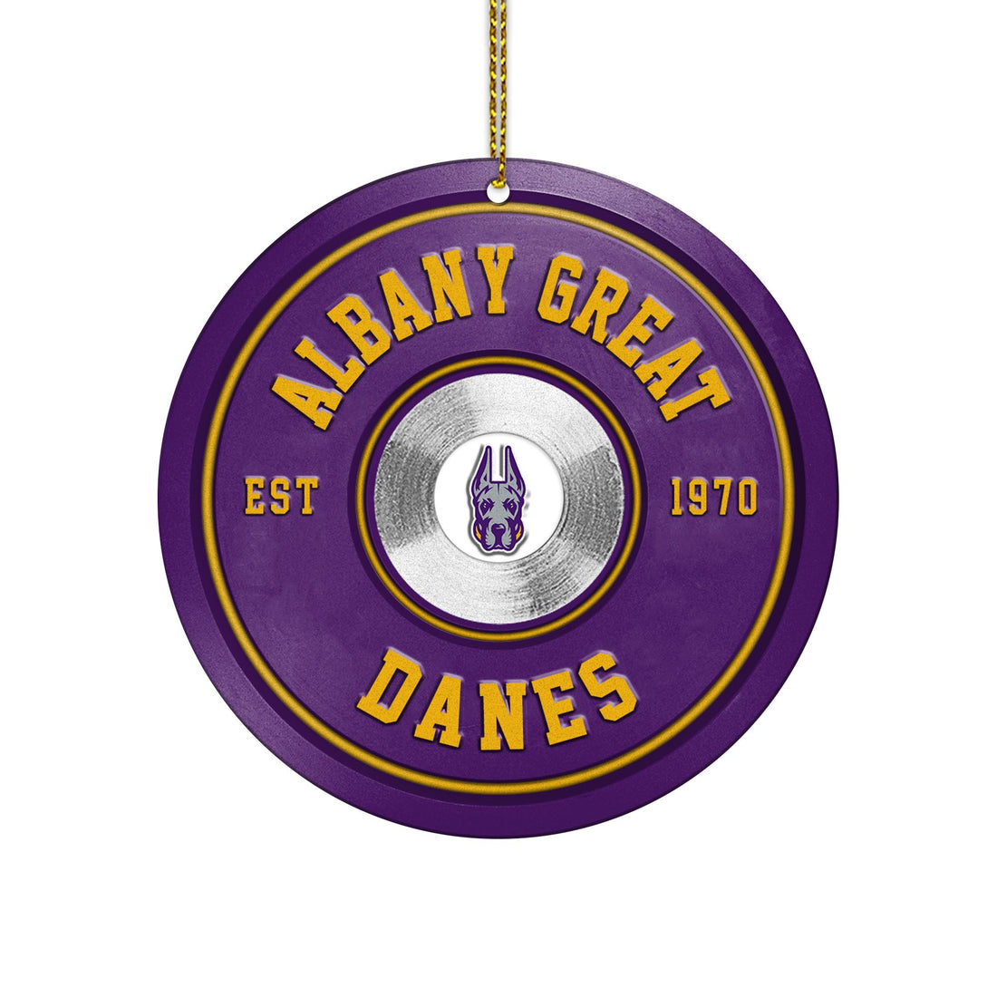 Albany Great Danes Fitness Circle Aluminium Ornament 2 Side Trending New Arrivals H52883 ETUG311023