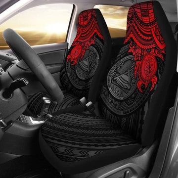 American Samoa Polynesian Car Seat Covers - Red Turtle - Amazing Car Decoration