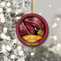 Arizona Cardinals Circle Aluminium Custom Ornament 2 Side Trending New Arrivals H52912 ETUG311023