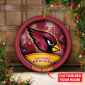 Arizona Cardinals Circle Aluminium Custom Ornament 2 Side Trending New Arrivals H52912 ETUG311023