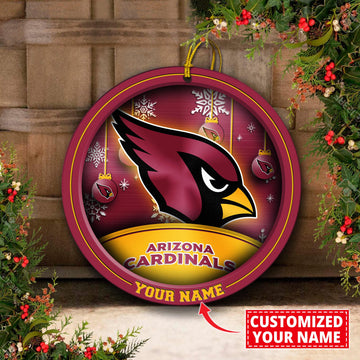 Arizona Cardinals Circle Aluminium Custom Ornament 2 Side Trending New Arrivals H52912 ETUG311023