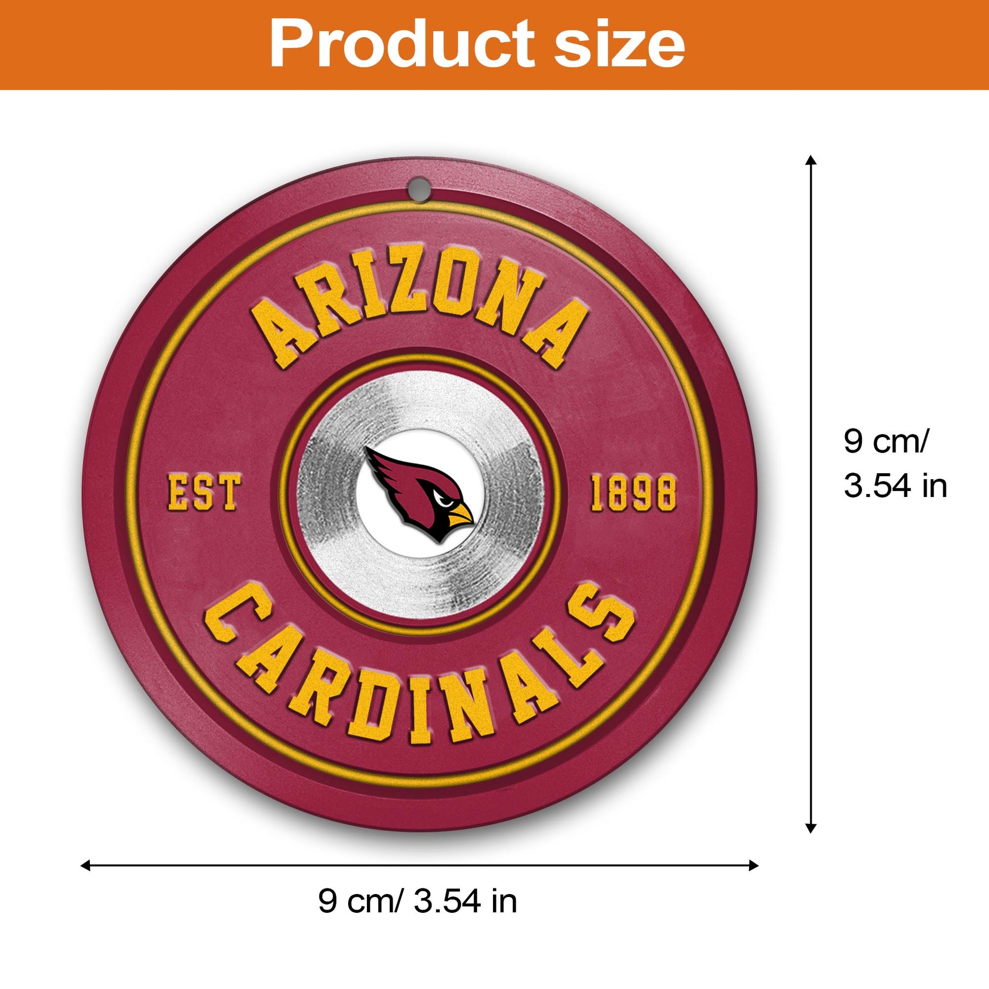 Arizona Cardinals Fitness Circle Aluminium Ornament 2 Side Trending New Arrivals H52883 ETUG311023