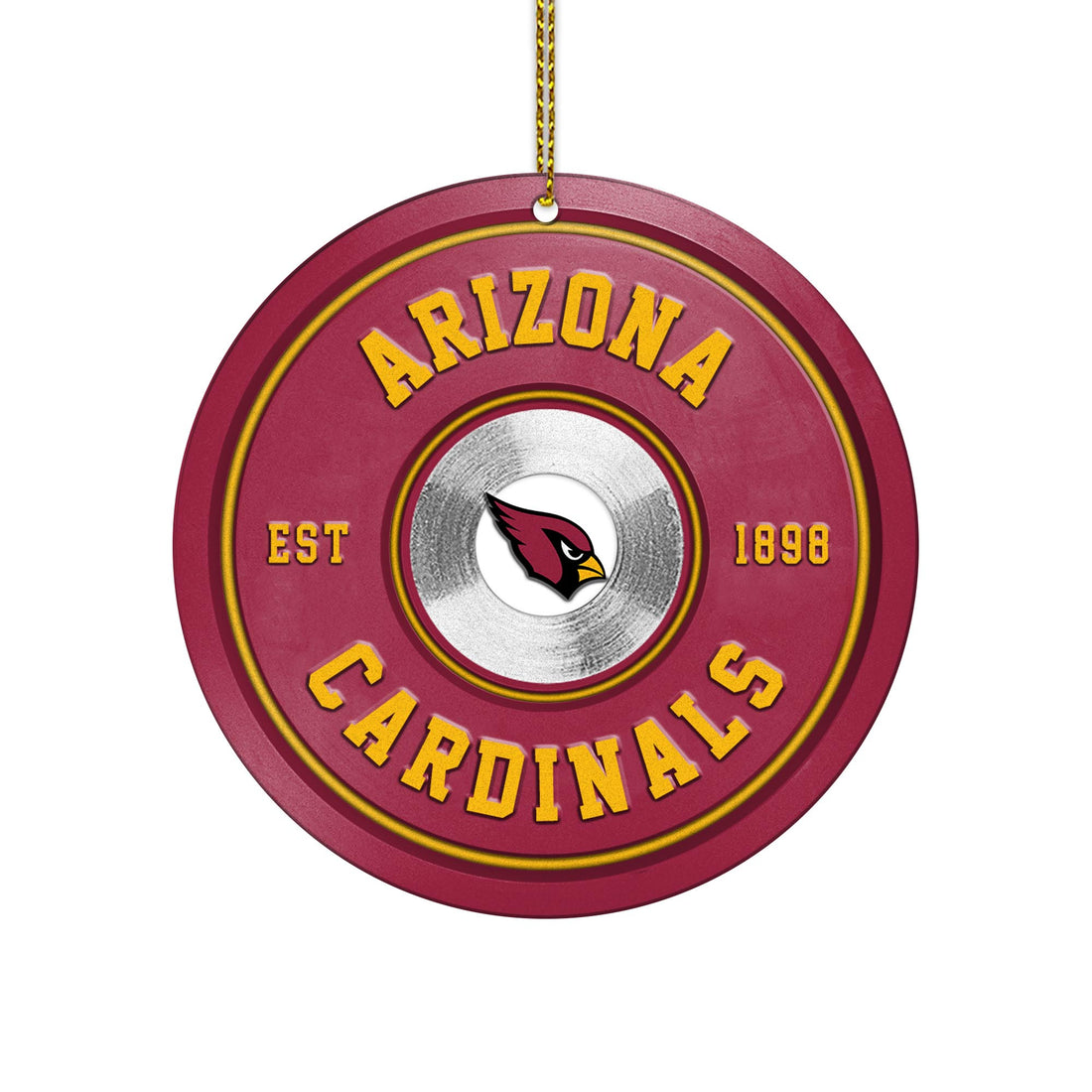 Arizona Cardinals Fitness Circle Aluminium Ornament 2 Side Trending New Arrivals H52883 ETUG311023