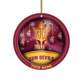 Arizona State Sun Devils Circle Aluminium Custom Ornament 2 Side Trending New Arrivals H52912 ETUG311023