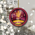 Arizona State Sun Devils Circle Aluminium Custom Ornament 2 Side Trending New Arrivals H52912 ETUG311023