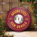 Arizona State Sun Devils Fitness Circle Aluminium Ornament 2 Side Trending New Arrivals H52883 ETUG311023