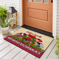 Arkansas Razorbacks Doormat Personalized Your Name, Sport Team Doormat, Christmas Gifts For Football Fan, Home Decor ETHY-52726