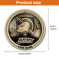 Army Black Knights Circle Aluminium Custom Ornament 2 Side Trending New Arrivals H52912 ETUG311023