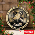 Army Black Knights Circle Aluminium Custom Ornament 2 Side Trending New Arrivals H52912 ETUG311023