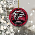 Atlanta Falcons Circle Aluminium Custom Ornament 2 Side Trending New Arrivals H52912 ETUG311023