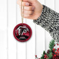 Atlanta Falcons Circle Aluminium Custom Ornament 2 Side Trending New Arrivals H52912 ETUG311023