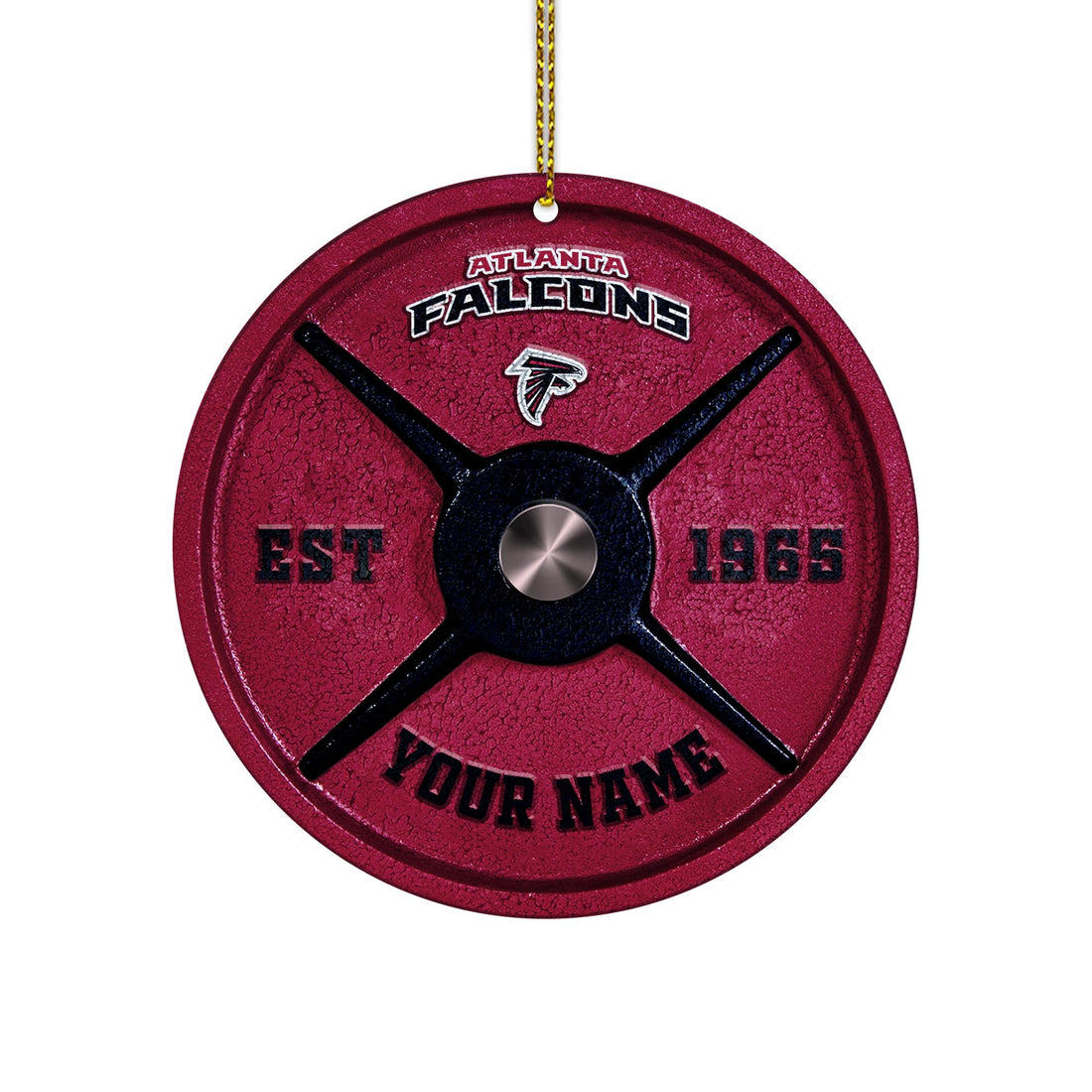 Atlanta Falcons Fitness Circle Aluminium Custom Ornament 2 Side Trending New Arrivals H52884 ETUG311023