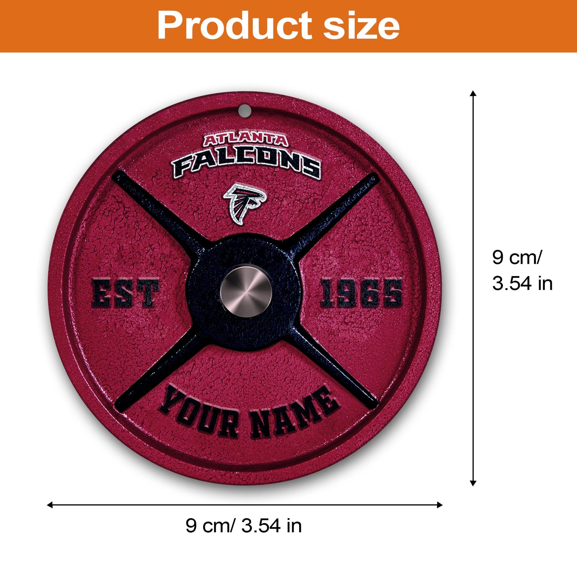 Atlanta Falcons Fitness Circle Aluminium Custom Ornament 2 Side Trending New Arrivals H52884 ETUG311023
