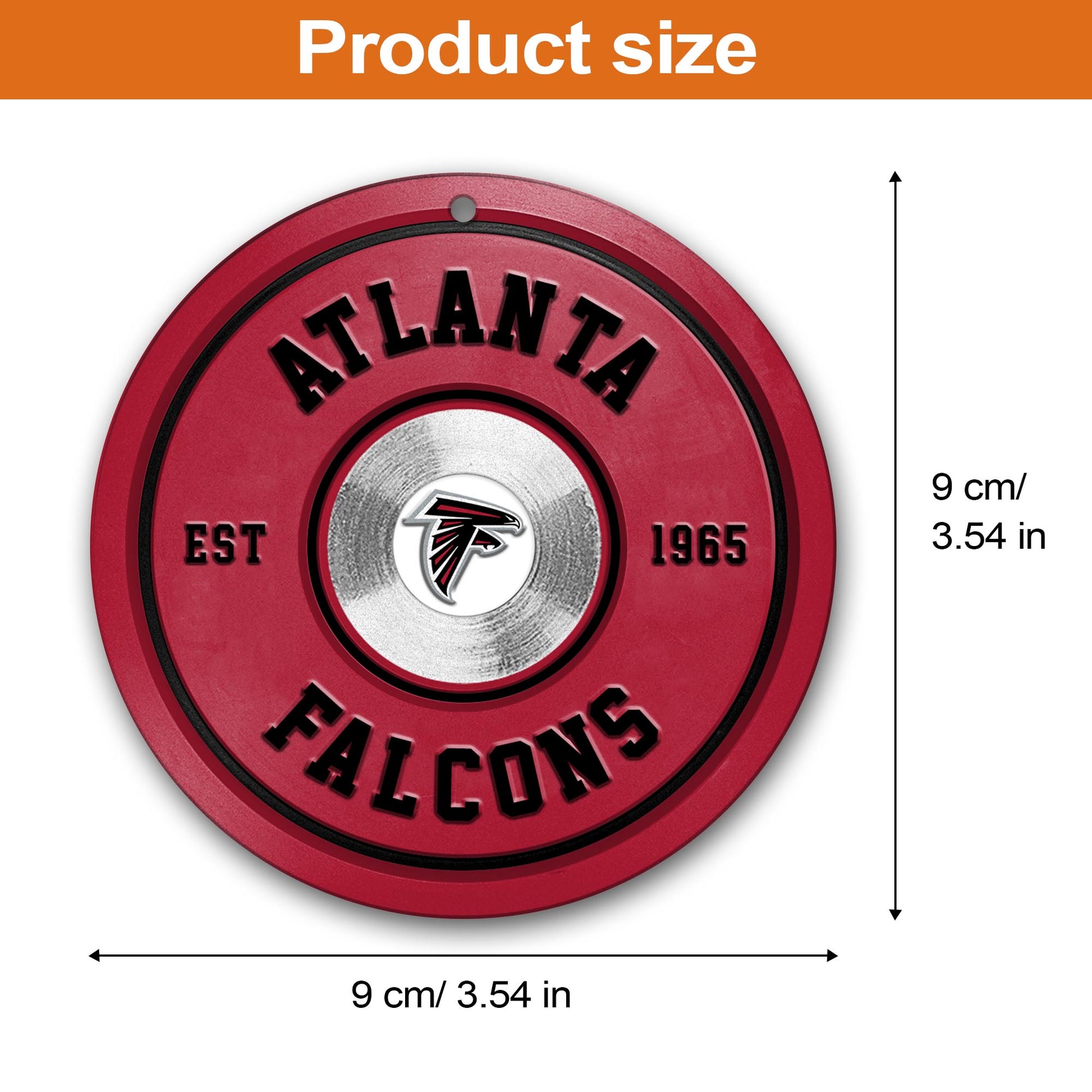 Atlanta Falcons Fitness Circle Aluminium Ornament 2 Side Trending New Arrivals H52883 ETUG311023