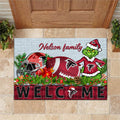 Atlanta Falcons Football Team Doormat Personalized Your Family Name, Sport And Grinch Doormat, Football Lovers Gifts, Home Decorations ETHY-53152