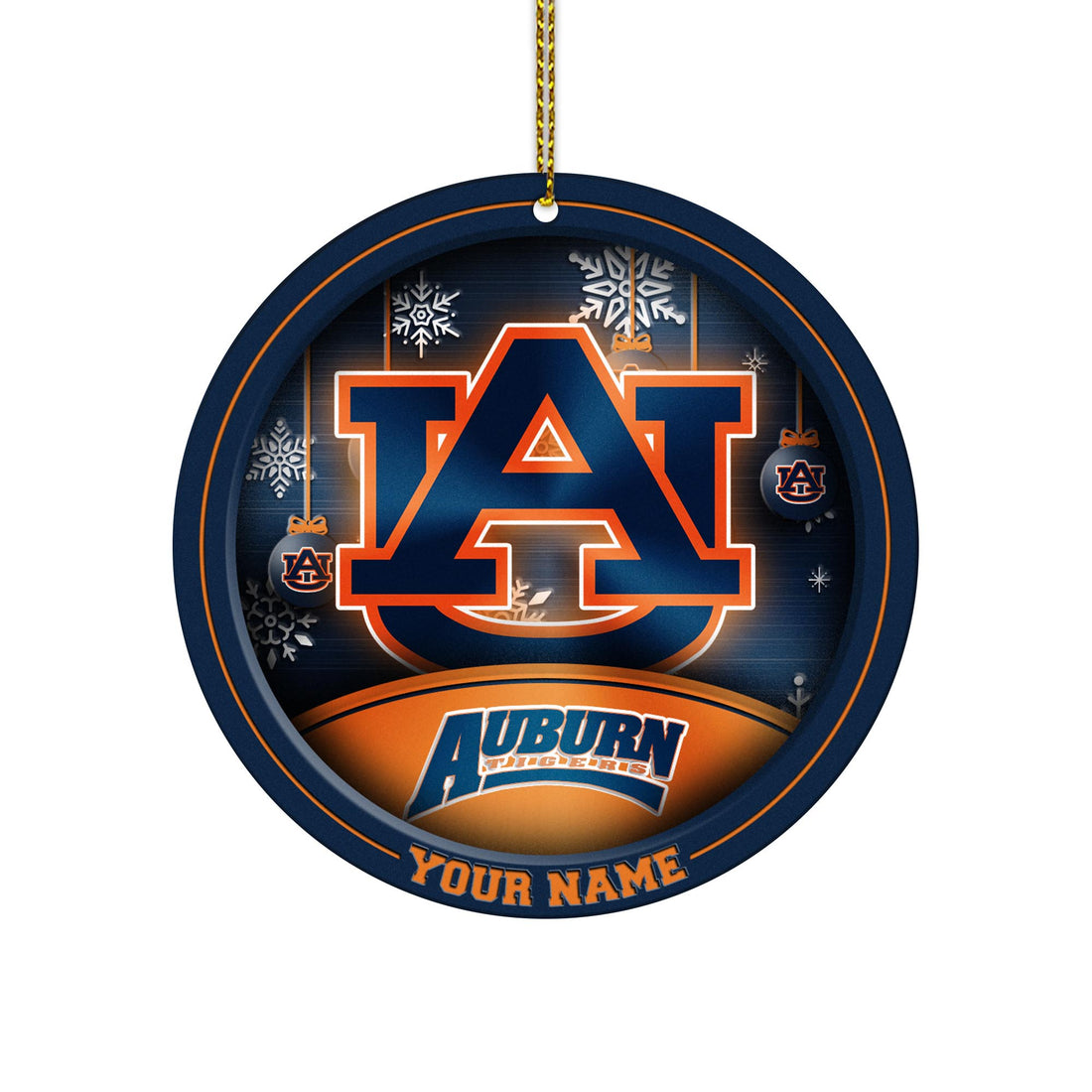Auburn Tigers Circle Aluminium Custom Ornament 2 Side Trending New Arrivals H52912 ETUG311023