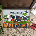 Auburn Tigers Football Team Doormat Personalized Your Family Name, Sport And Grinch Doormat, Football Lovers Gifts, Home Decorations ETHY-53152