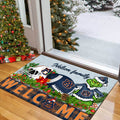 Auburn Tigers Football Team Doormat Personalized Your Family Name, Sport And Grinch Doormat, Football Lovers Gifts, Home Decorations ETHY-53152